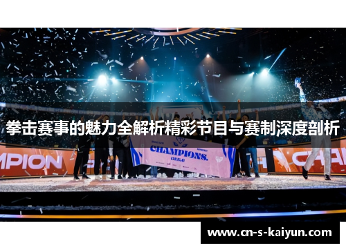 拳击赛事的魅力全解析精彩节目与赛制深度剖析